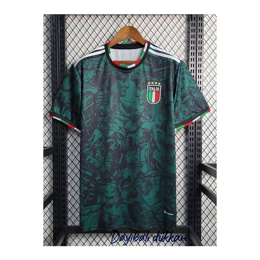 Daybal Italien-Nationalmannschaft 2023–24, spezielles Design, grünes Fußballtrikot