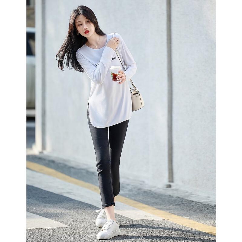 Women's Letter Print Long Sleeve T-Shirt