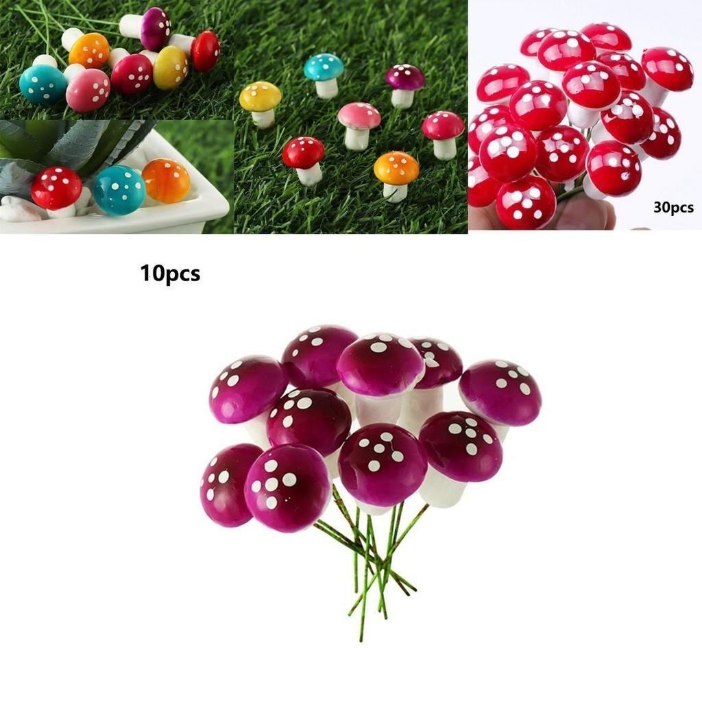 High-quality Colorful Mushroom Ornaments For Beautiful Miniature Landscaping