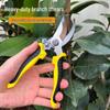 Multifunctional Stainless Steel Pruning Shears for Gardening, Grafting, and Flower Branches