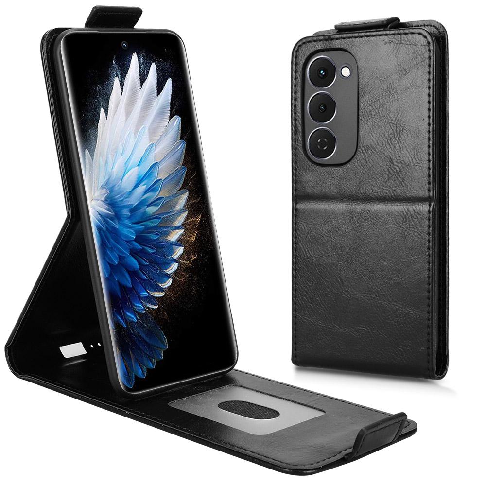 For TECNO Spark 40 Pro+ 4G Stand Case Magnetic Clasp Vertical Flip Leather Phone Cover with Card Holder