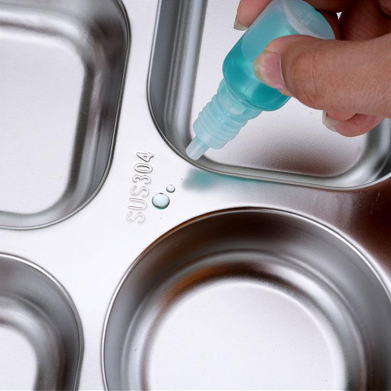 304 Stainless Steel Divided Dinner Tray Lunch Container Food Plate for School Canteen 3/5/4 Section Divided Bento Tray Tableware