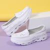 Summer Nurse Shoes Women's Soft Sole Breathable Not Tired Feet Comfortable Non-slip Leather Medium Heel Thick Sole Medical Work White Shoes