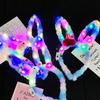 1Pc  Plush Glow Glow Ball Rabbit Hair Band Party Plush Glow Headwear