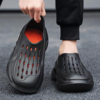 2024 Men's Summer Outerwear Breathable Hollow Shoes All-inclusive Sandals Men's Outdoor Wading Shoes