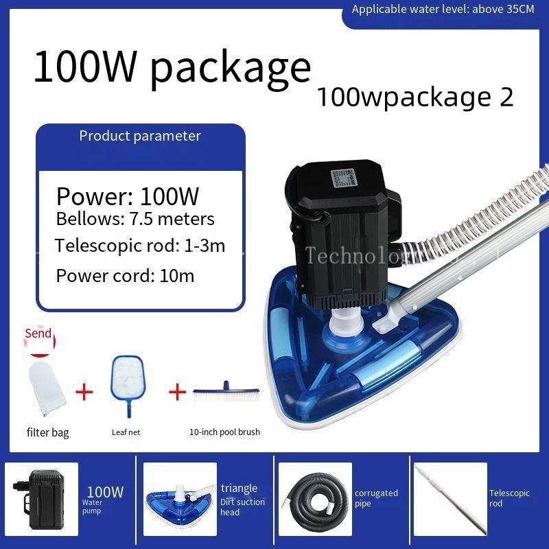 Swimming Pool, Fish Pond Pollution Machine Filtering Device Suction Droppings Pool Cleaner for Underwater Vacuum Pump Triangle Family Expenses