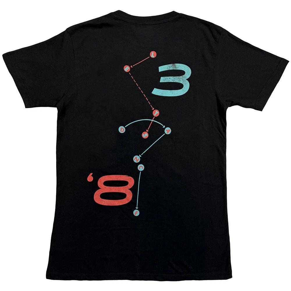 David Bowie T Shirt Lets Dance Circle Scream distressed Official Mens Black XL