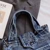 Vintage Washed Denim Mini Tote Bag Hand Bag