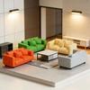 Miniature Couch Tiny Miniature Realistic Couch for 2-Seater Couch Furniture Mini Loveseat