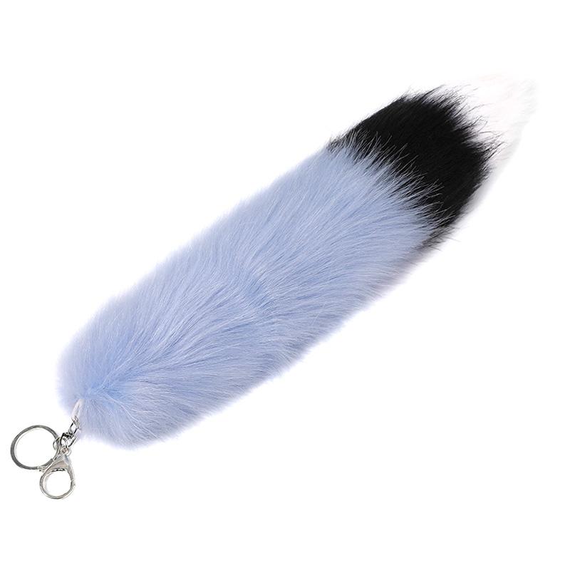 1PC Bag Design Women Fashion Daily Use Car Fox Tail Keychain Men Tassel Charm Accessories