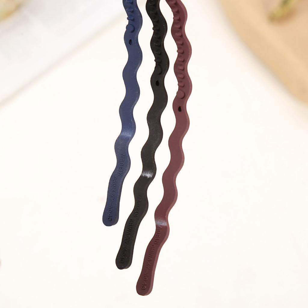 Wavy Headband for Women Wavy Hairband Candy Color 180 degrees  Stretch Fashion Headbands Frosted Minimalist
