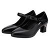 Modern Fashion Woman's Shoes with Soft Rubber Sole One Button Design Comfortable Small Leather Work Shoes for Summer
