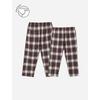 Lunaluz Valentine Check Fleece Pocket Pajama Pants