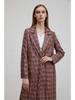 Manteau Épais Rétro à Carreaux Automne 2024 pour Femmes