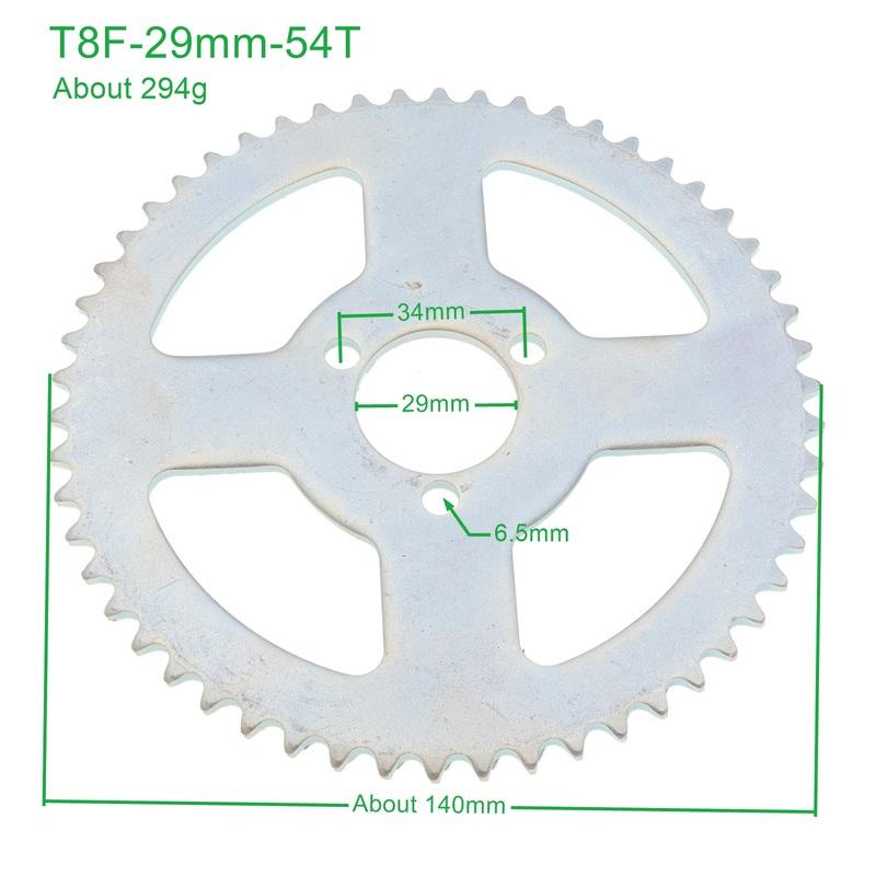 25H /T8F 26mm 68T 54T 29mm 54T 47T 78T 35mm 80T Tooth Rear Sprocket Mini Moto ATV Quad Dirt Pit Pocket Bike Cross 47cc 49cc