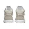 Air Jordan 1 Mid College Grey Men Sneakers Light-Bone White 554724-082
