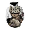3D ONE PIECE Anime Trafalgar D Water Law Printed Men's Fashion Long Sleeve Hoodie Cartoon Sweatshirt