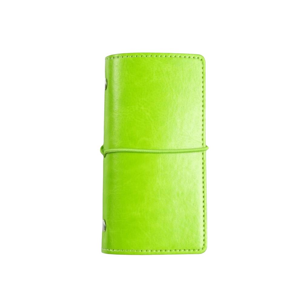 Portable Refillable Pocket Notebook PU Leather Notebook Soft Cover Metal Ring Binder Daily Notes