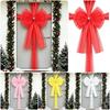 Long Ribbon Christmas Bowknot Decoration Large Size Decorative Door Bow  Home Decoration