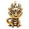 1 Pcs Creative New Brass Little Fire Dragon Statue Sitting & Standing Design Mini Craft Ornament Home Desktop Decor Accessories