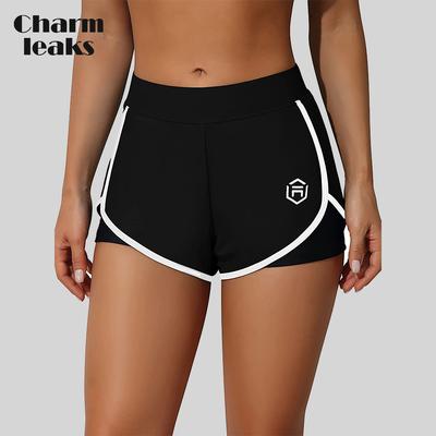 Pantaloncini da bagno a vita alta da donna Allenamento Fitness Tankini Fondo da nuoto Bordo inferiore Abbigliamento da spiaggia corto