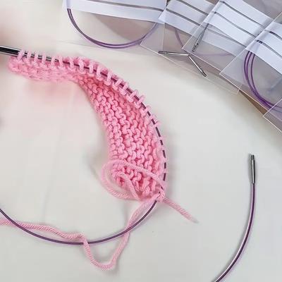 1PC Stainless Steel Disassembly Accessory Rope Rotating Needle Weaving Tool DIY Nylon Detachable Circular Needle Multi-functional