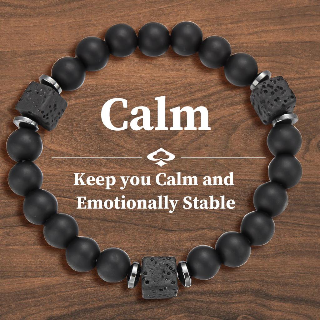 Elegantes Charm-Armband aus Naturstein in Farbe, Glücksbringer, Glücksarmband, Herren- und Damenmode, Schmuckarmband