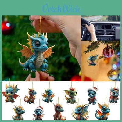 Dragon Series Acrylic Keychain Pendant Gift For Christmas And Halloween Decorations