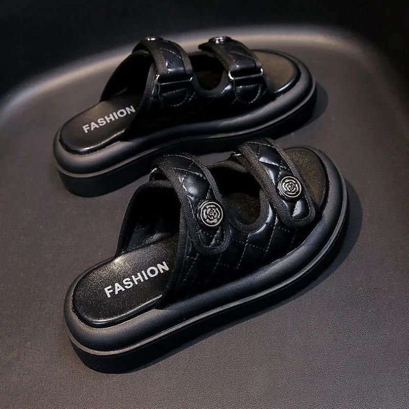 Women's Slippers And Ladies Sandals Flat Outside Slides Novelties But Cheap Sale Stylish Comfortable Elegan On Offer Shoes