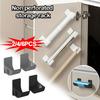 Adjustable Self-adhesive Kitchen Storage Shelf, Plastic Wall Storage Shelf for Plastic Wrap, Aluminum Foil, Towels and Bags