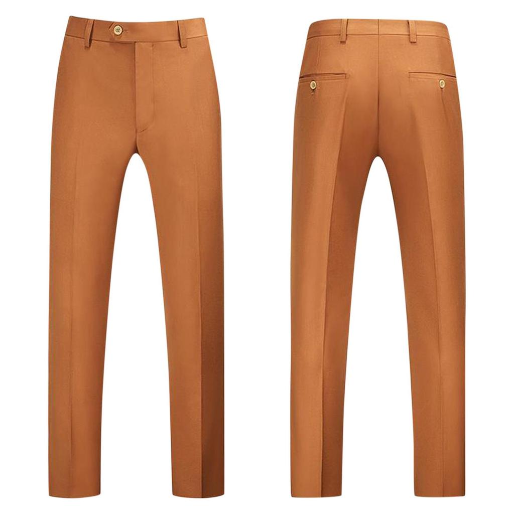 Men's Oversized Solid Color Suit Pants Men's Business Casual Straight Leg Suit Pants