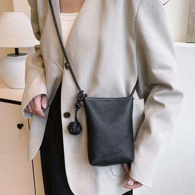 PU Leather Leather Trend Shoulder Bag Small Purses Mini Summer Shoulder Bags  Phone Pouch