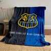 Schwarz-Blaue Wappen-Decke für alle Jahreszeiten Decke Mittagspausen-Überwurf Geschenk