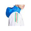Adidas Italy 2024-25 All-Weather Fashion Minimalist Hooded Versatile Long Sleeve Jacket Men Jacket White Blue IQ2159