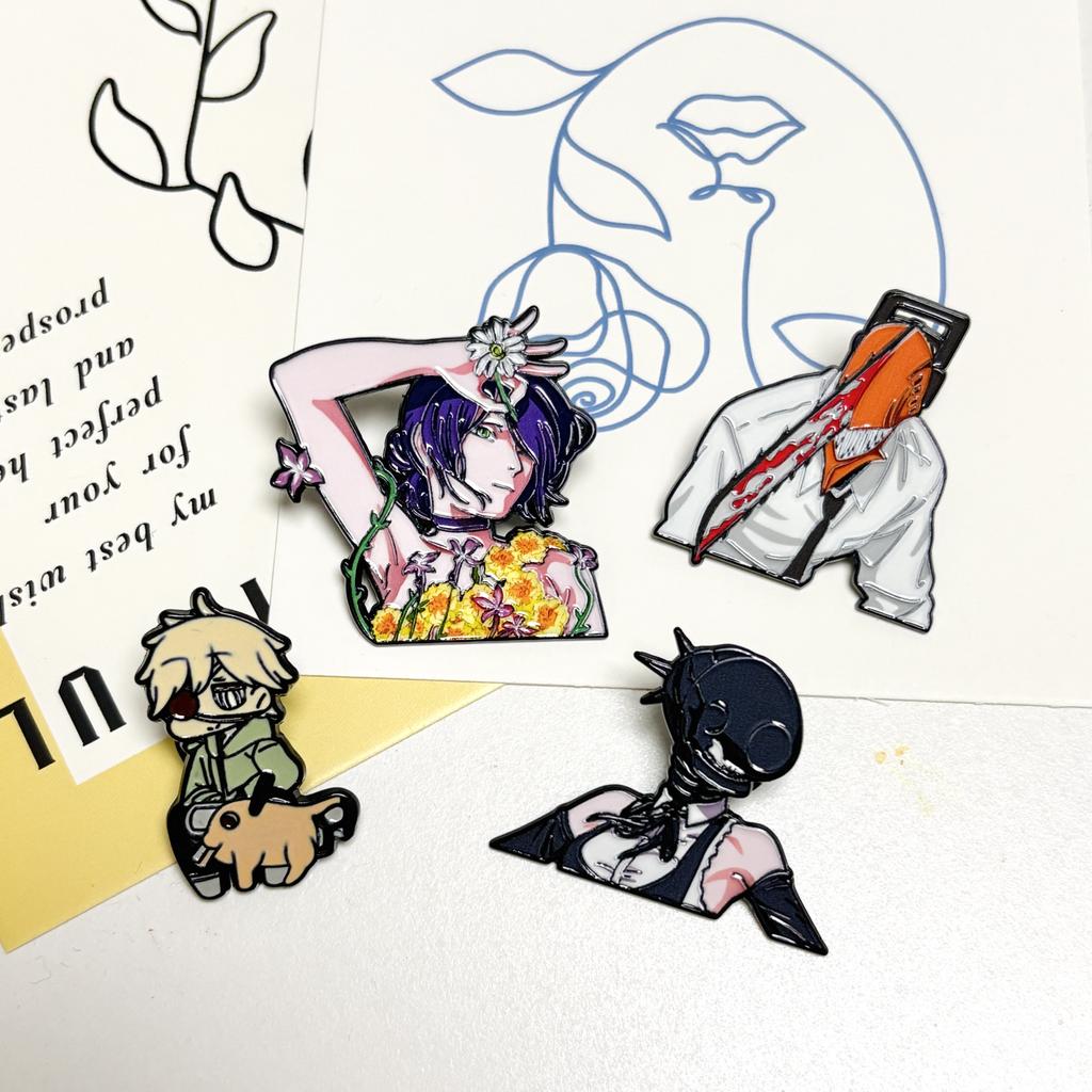Anime Character Enamel Brooch Badge for Women and Men Cartoon Decorative Pin Punk Accessory Present for Friends Premium Quality