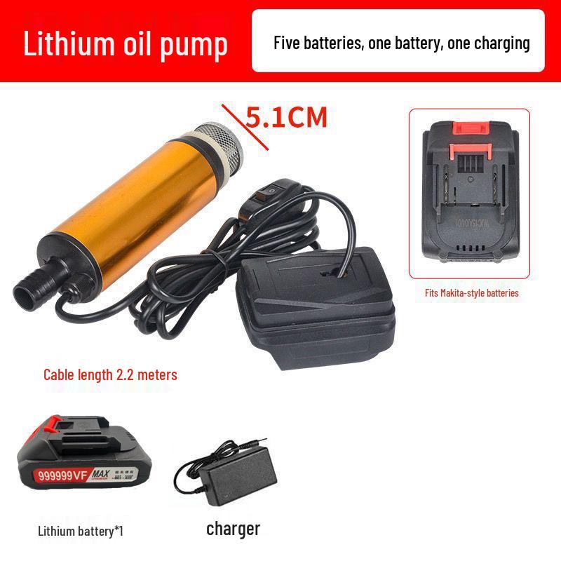 Portable 21V/24V Lithium Battery Oil & Water Suction Pump