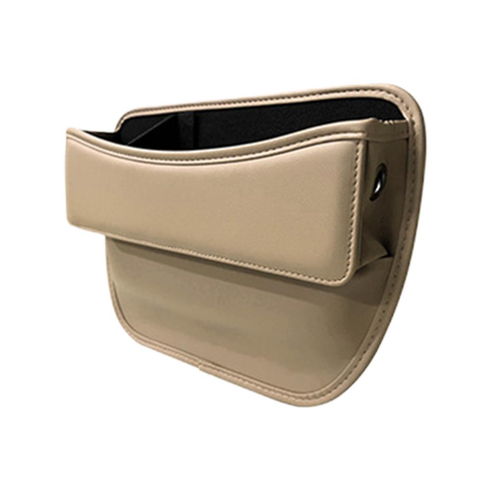 Pudełko do przechowywania na siedzenie samochodowe Organizer do szczelin samochodowych Pudełko wypełniające Skórzany organizer samochodowy Konsola na przednie siedzenie Na klucze Chusteczki Okulary przeciwsłoneczne