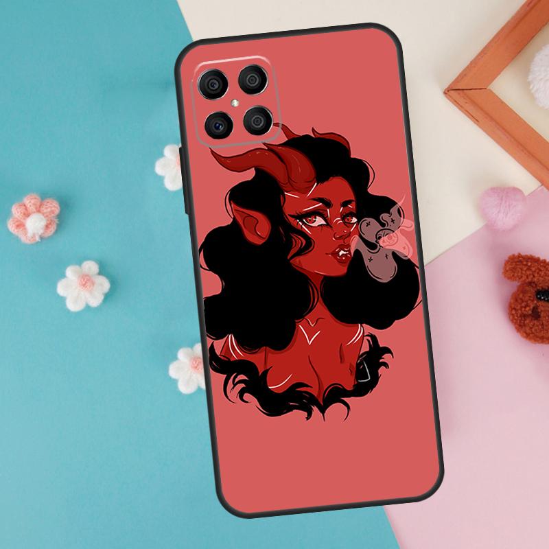 Devil Girl Woman Case For Honor Magic 7 5 6 Lite Pro Honor X8b X9b X9a X8a X8 X9 X9c 50 70 90 200 Lite Cover