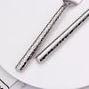 5/10/15/20Pcs Gold Heavy Cutlery Sliver Dinner Set Stainless Steel Tableware Mirror Western Hammer Pattern Handle Knife Fork