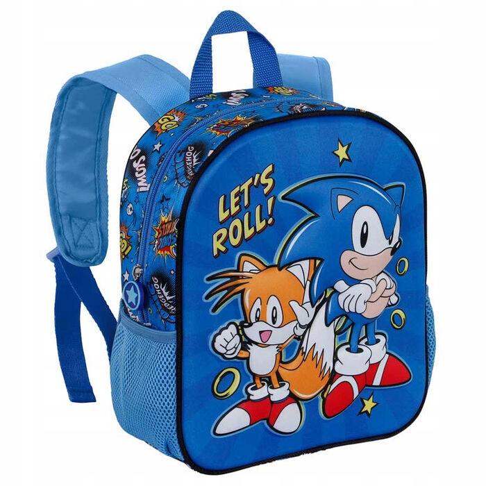 Plecak Do Przedszkola Wycieczkowy Jeż Sonik Sonic Wypukły 3D