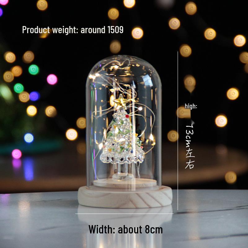 

Светящаяся новогодняя елка из стекла Zibo, ночник, украшение для девочек