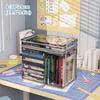 Foldable Book Box Handbag Student Dormitory Classroom Book Organizer Transparent Waterproof Household Book Organizing Storage Bo