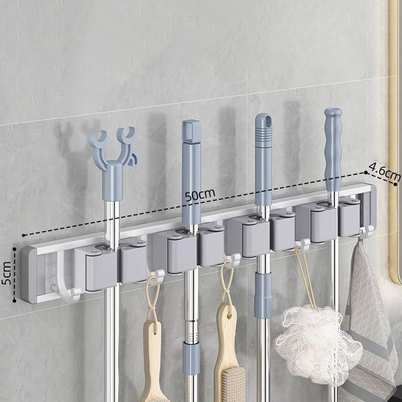 Mop And Broom Storage Rack Mop Rack Wall Mounted Strong Broom Mop Rack Comes With Hook Storage Rack To Hang Broom