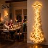 Rentier-Themenlichter Weihnachts-Zauberpfad Wandleuchte, Zug Baum Stern LED Kaskadierende Feiertagsdekoration Weihnachtsmann-Dekorationen mit Warmweißem Leuchten,