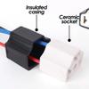 Ceramic Car Relay Holder 5 Pin Auto Relay Socket 5 Pin Relay Connector Plug Ceramic Relay Holder Seat High Relay With Pins