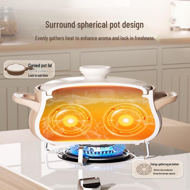 Kangbach Durable High-Temperature Clay Casserole Pot