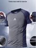 Men's Quick-Dry Ice Silk Short-Sleeve Fitness T-Shirt