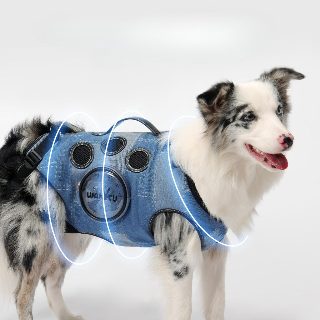 Pet Backpack for Dogs Breathable Pet Harness for Small Medium Large Dogs Portable Cycling Dog Carrier