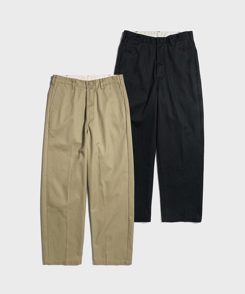 Beulonseun 1970S Straight-Leg Work Pants Khaki
