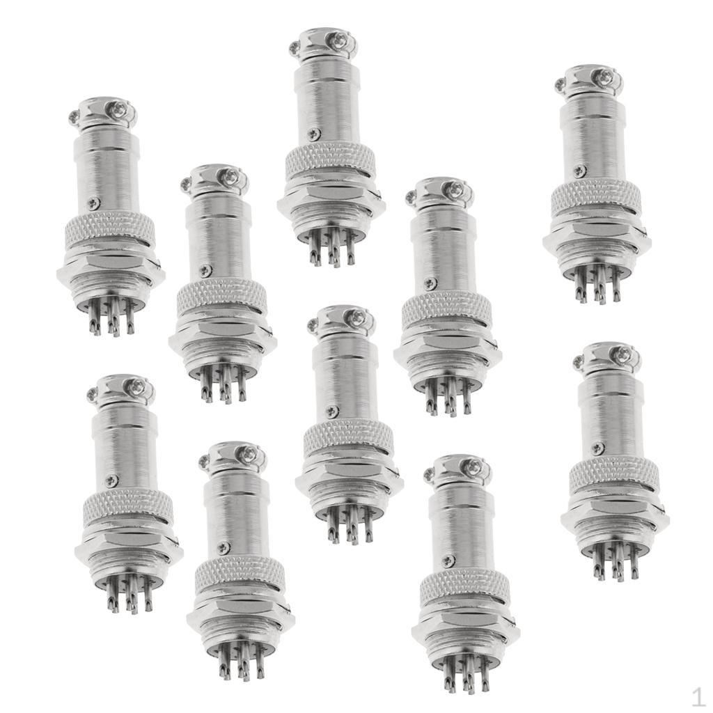 

10 пар авиационных розеток 16 мм GX16-6-контактный разъем «папа» и «мама»